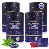 Windboss Natural Sleep Aid Gummies -80 Count- Delicious & Effective Melatonin 6 Mg Sleep+ Gummies for Adults a Restful Night'S Sleep