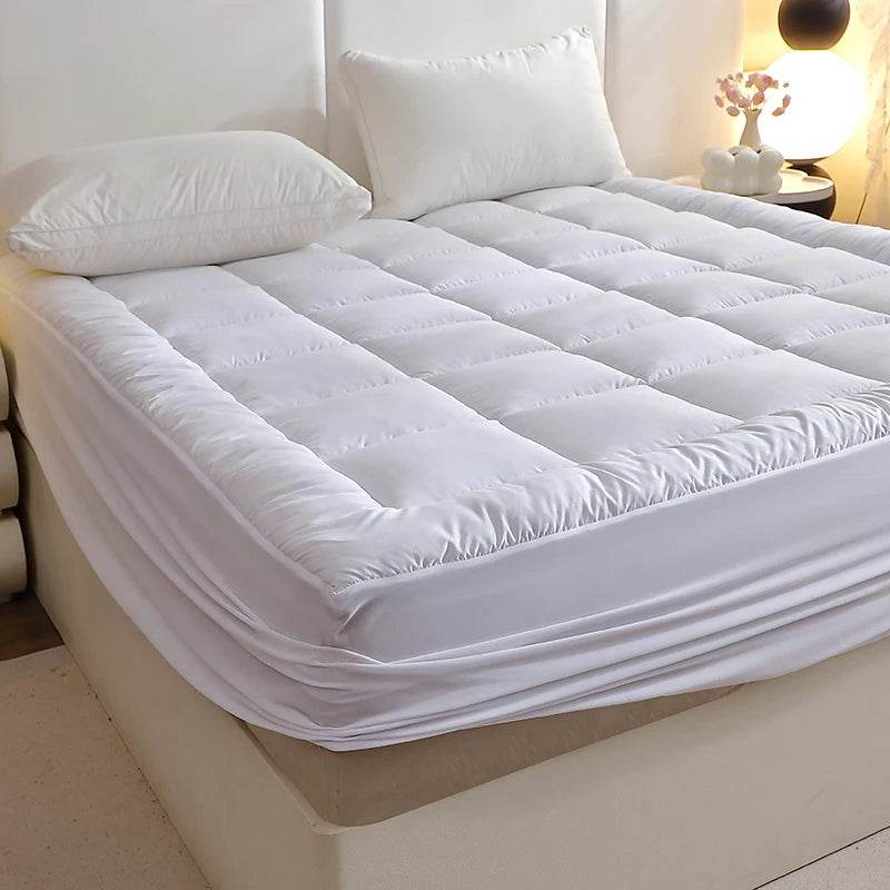 360gsm Quilted Thin Mattress Pad with Bed Skirt Protector Cover - easYum - Sleep Galleria