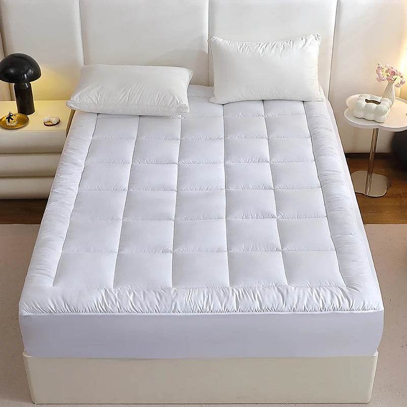 360gsm Quilted Thin Mattress Pad with Bed Skirt Protector Cover - easYum - Sleep Galleria