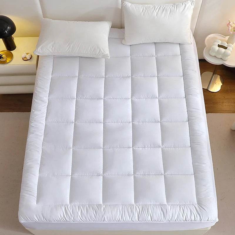 360gsm Quilted Thin Mattress Pad with Bed Skirt Protector Cover - easYum - Sleep Galleria