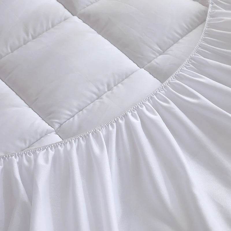 360gsm Quilted Thin Mattress Pad with Bed Skirt Protector Cover - easYum - Sleep Galleria