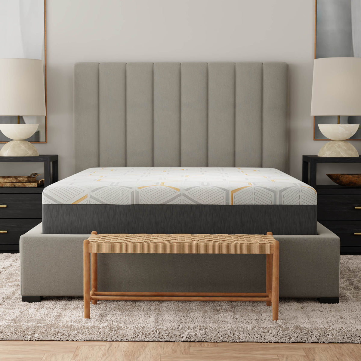 Medium 12-Inch Copper Gel Memory Foam California King Mattress