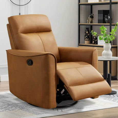 Manual Swivel Recliner Chair with Padded Support - EBELLO - Sleep Galleria