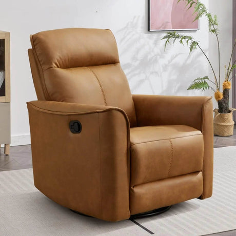 Manual Swivel Recliner Chair with Padded Support - EBELLO - Sleep Galleria