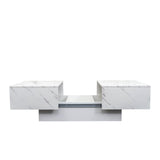 Extendable Sliding Top Coffee Table With Hidden Storage - Sleep Galleria