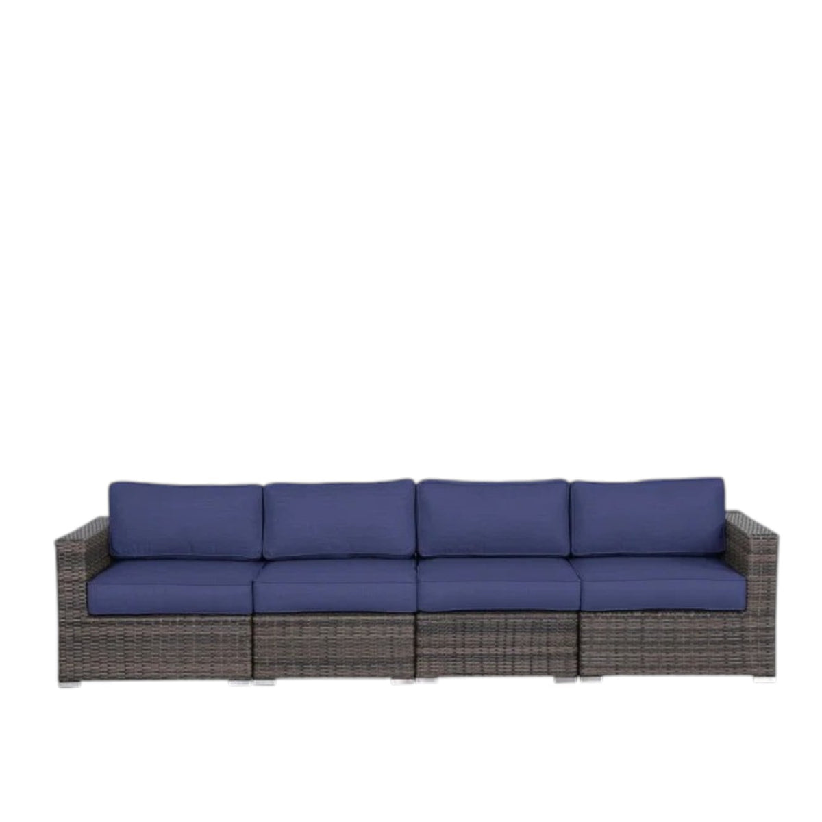 4-Piece Weather-Resistant Outdoor Wicker Patio Sofa Set
