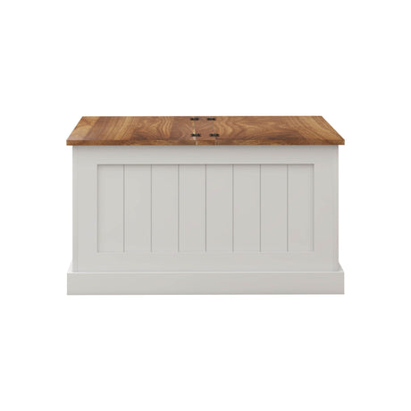 Farmhouse Style Square Coffee Table With Lift Top Storage - Sleep Galleria