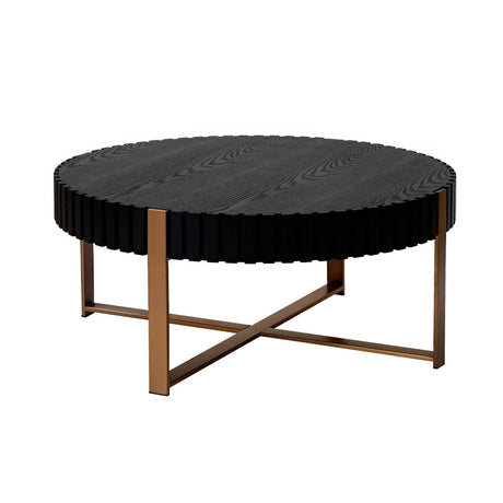 Modern Round 31.5-Inch MDF Wood Pedestal Table - Sleep Galleria