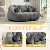 High Density Foam Chenille Bean Bag Lounge Chair - Sleep Galleria