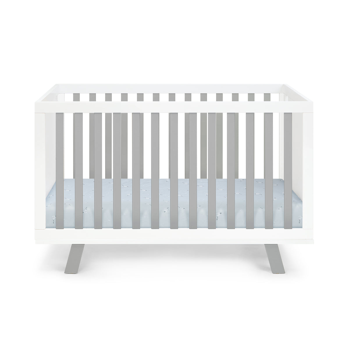 Convertible Solid Wood White Island 3-in-1 Crib