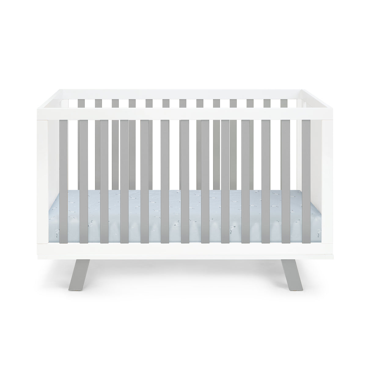 Convertible Solid Wood White Island 3-in-1 Crib