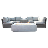 Weather-Resistant Rattan Wicker 7-Piece Outdoor Lounge Set