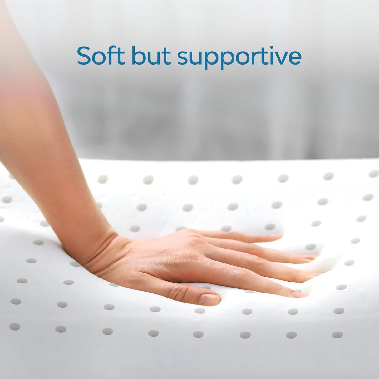 Water Pillow Memory Foam Re-Invented with Waterbase Technology - Clinically Proven to Reduce Neck Pain & Improve Sleep Quality. (Single Pack)
