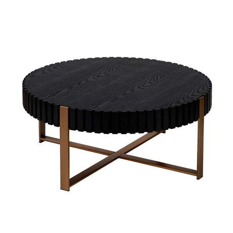 Modern Round 31.5-Inch MDF Wood Pedestal Table - Sleep Galleria