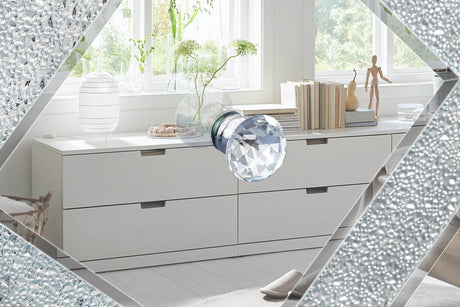 47-Inch Mirrored Antique Media Console With Storage - Sleep Galleria