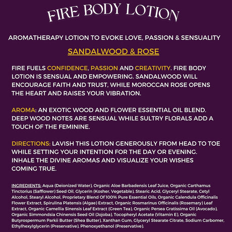 Fire Aromatherapy Lotion