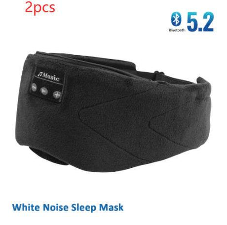 Bluetooth White Noise Sleep Mask With Stereo Sound - Driftwood - Sleep Galleria