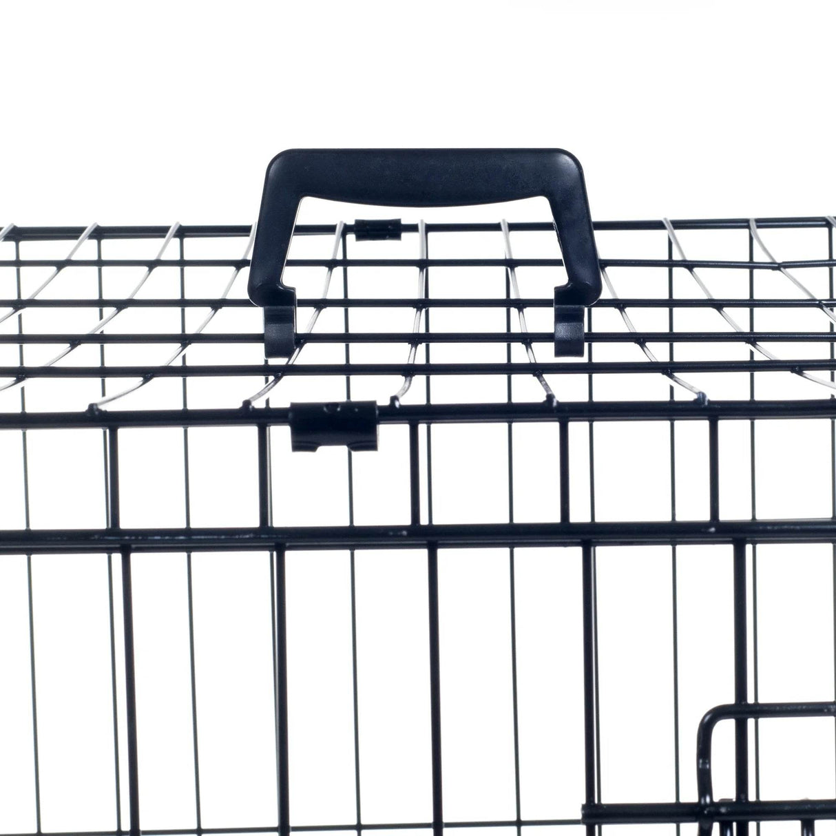 36-Inch Dog Crate - Double Door Pet Kennel with Divider Panel - Foldable Dog Cage with Carry Handle for Portability and Storage by  (Black)