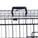 36-Inch Dog Crate - Double Door Pet Kennel with Divider Panel - Foldable Dog Cage with Carry Handle for Portability and Storage by  (Black)