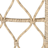 Boho Wicker Rattan Outdoor Brown Coffee Table - Sleep Galleria