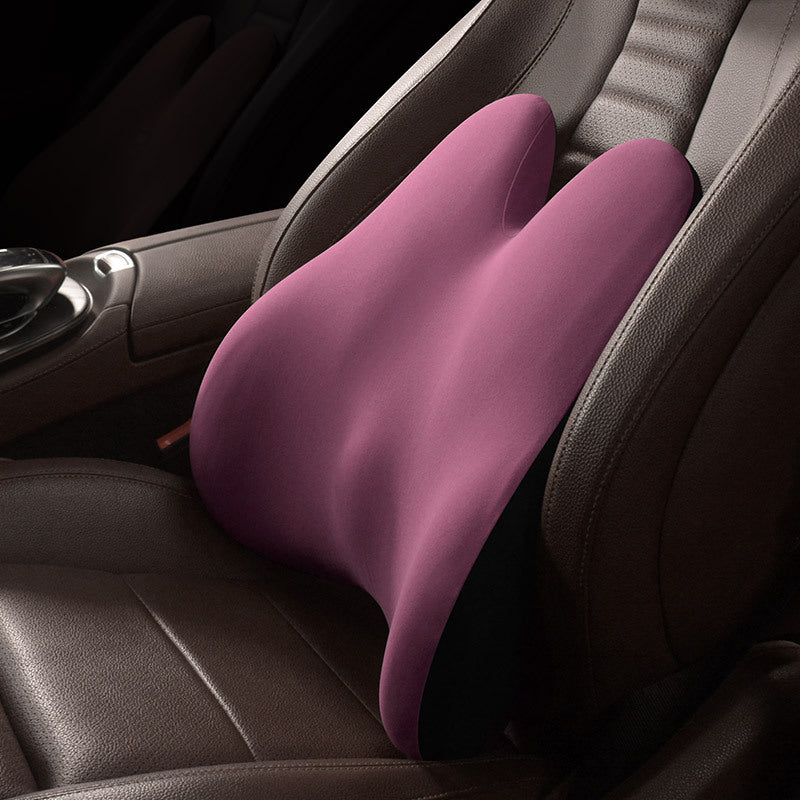 Car Back Pillow Lumbar Support Seat Cushion Car Neck Pillow Memory Foam Ergonomics Car Pillows for Driver Chair Cushion Comfort