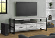 Contemporary Grey Laminate TV Stand With Storage Drawers - Sleep Galleria