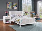 Full Solid Wood Reversible Panel Full Size Bed Frame