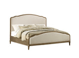 Queen Solid Wood Foam Upholstered Bed Frame