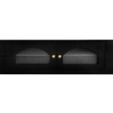 Modern Black Particle Board TV Stand With Storage - Sleep Galleria