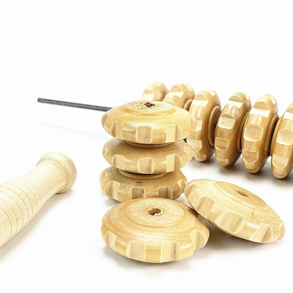 Wooden Bendable Manual Massage Roller Therapy Tool - FITPERT - Sleep Galleria