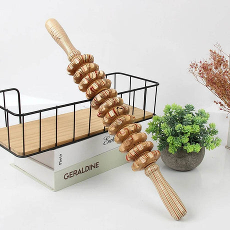Wooden Bendable Manual Massage Roller Therapy Tool - FITPERT - Sleep Galleria