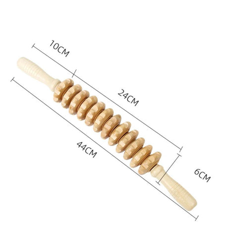 Wooden Bendable Manual Massage Roller Therapy Tool - FITPERT - Sleep Galleria