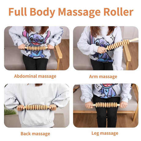Wooden Bendable Manual Massage Roller Therapy Tool - FITPERT - Sleep Galleria