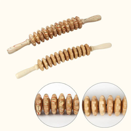 Wooden Bendable Manual Massage Roller Therapy Tool - FITPERT - Sleep Galleria