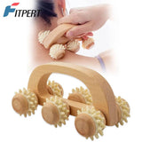 Wooden Handheld Massage Roller For Deep Tissue Relief - FITPERT - Sleep Galleria