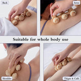 Wooden Handheld Massage Roller For Deep Tissue Relief - FITPERT - Sleep Galleria