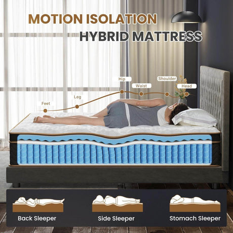Medium Plush Hybrid Gel Memory Foam Mattress - Flexpedic - Sleep Galleria