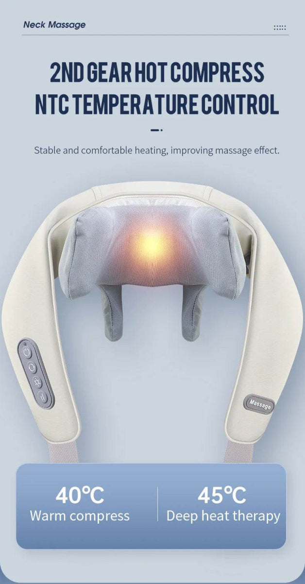 26W Brushless Motor Shoulder And Neck Massager Shawl - foreverlily - Sleep Galleria