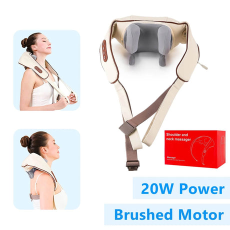 26W Brushless Motor Shoulder And Neck Massager Shawl - foreverlily - Sleep Galleria
