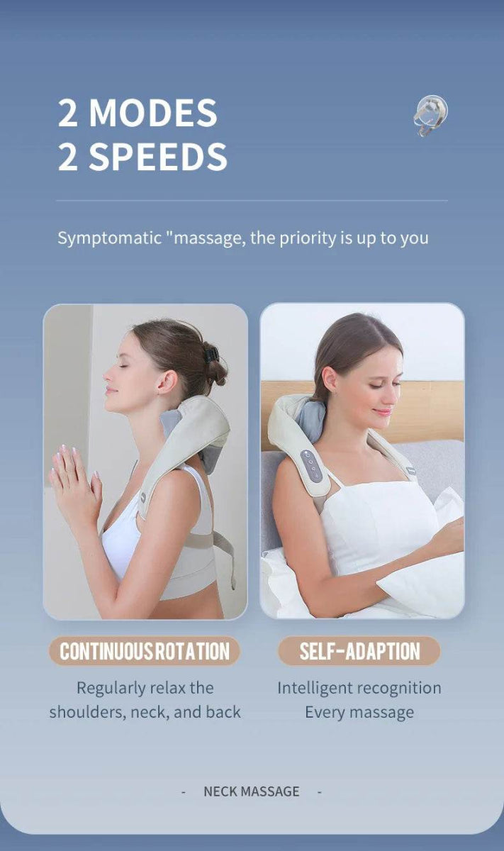 26W Brushless Motor Shoulder And Neck Massager Shawl - foreverlily - Sleep Galleria