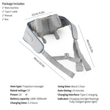 26W Brushless Motor Shoulder And Neck Massager Shawl - foreverlily - Sleep Galleria