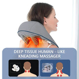 26W Brushless Motor Shoulder And Neck Massager Shawl - foreverlily - Sleep Galleria