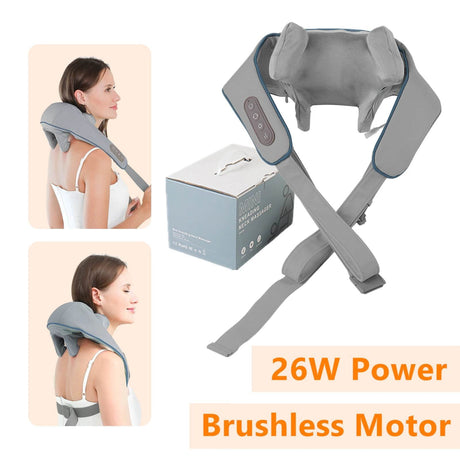 26W Brushless Motor Shoulder And Neck Massager Shawl - foreverlily - Sleep Galleria