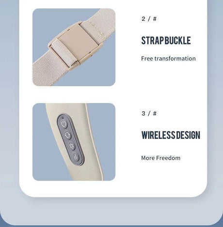 26W Brushless Motor Shoulder And Neck Massager Shawl - foreverlily - Sleep Galleria