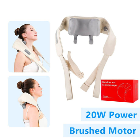 26W Brushless Motor Shoulder And Neck Massager Shawl - foreverlily - Sleep Galleria