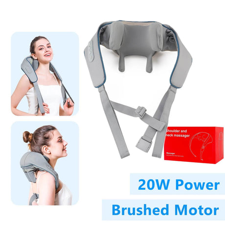 26W Brushless Motor Shoulder And Neck Massager Shawl - foreverlily - Sleep Galleria