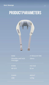 26W Brushless Motor Shoulder And Neck Massager Shawl - foreverlily - Sleep Galleria