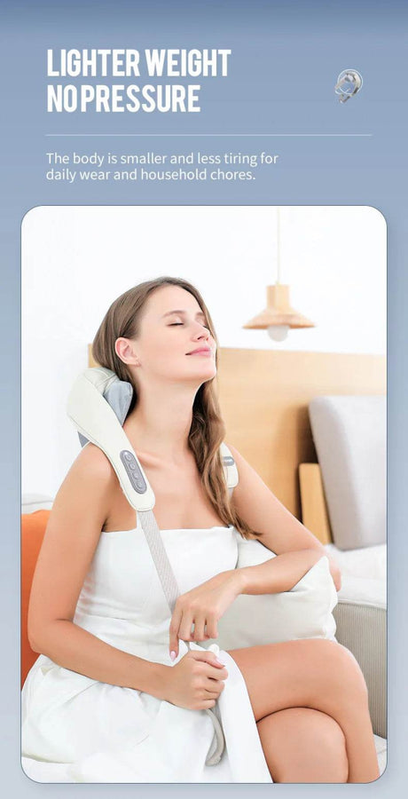 26W Brushless Motor Shoulder And Neck Massager Shawl - foreverlily - Sleep Galleria