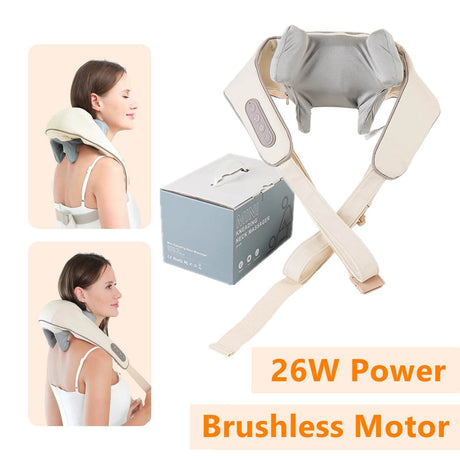 26W Brushless Motor Shoulder And Neck Massager Shawl - foreverlily - Sleep Galleria