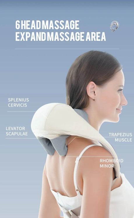 26W Brushless Motor Shoulder And Neck Massager Shawl - foreverlily - Sleep Galleria